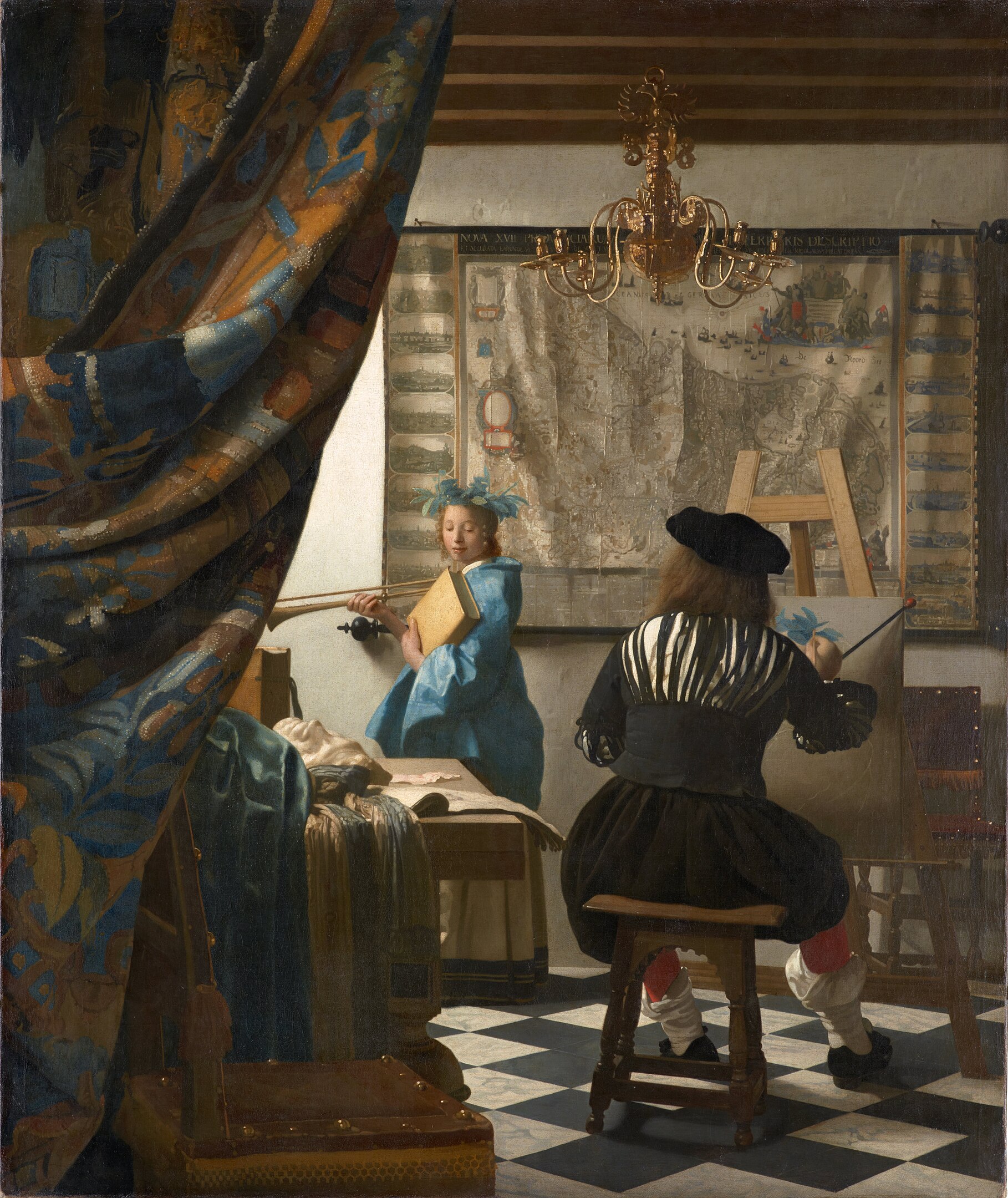 The Art of Painting By Johannes Vermeer - Google Arts & Culture — lAHeqBoLaePtEA, Public Domain, https://commons.wikimedia.org/w/index.php?curid=22003845