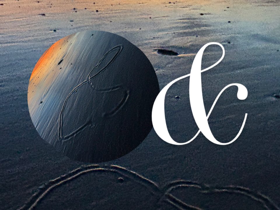 Insta-collage from yesterday at Narragansett Beach. photo of beach plus critter path with overlays of and symbol and circle