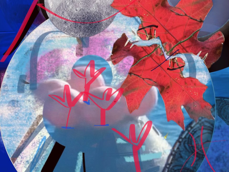 Brighter Balloons - abstract art in honor of Artemis II mission splashdown by Elizabeth Mullen Matteson