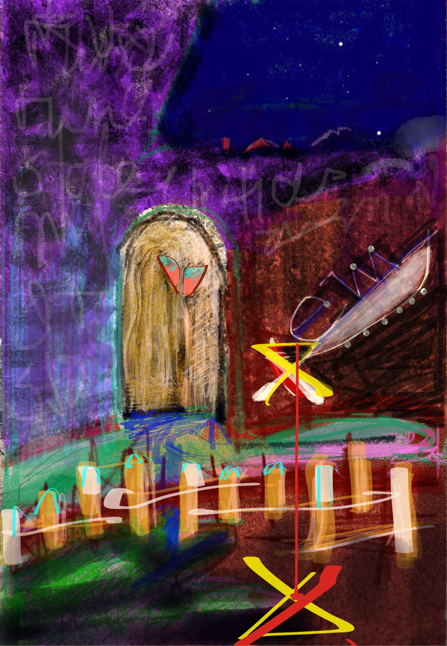 Original Phone Markup Art by Elizabeth Mullen Matteson. All rights reserved