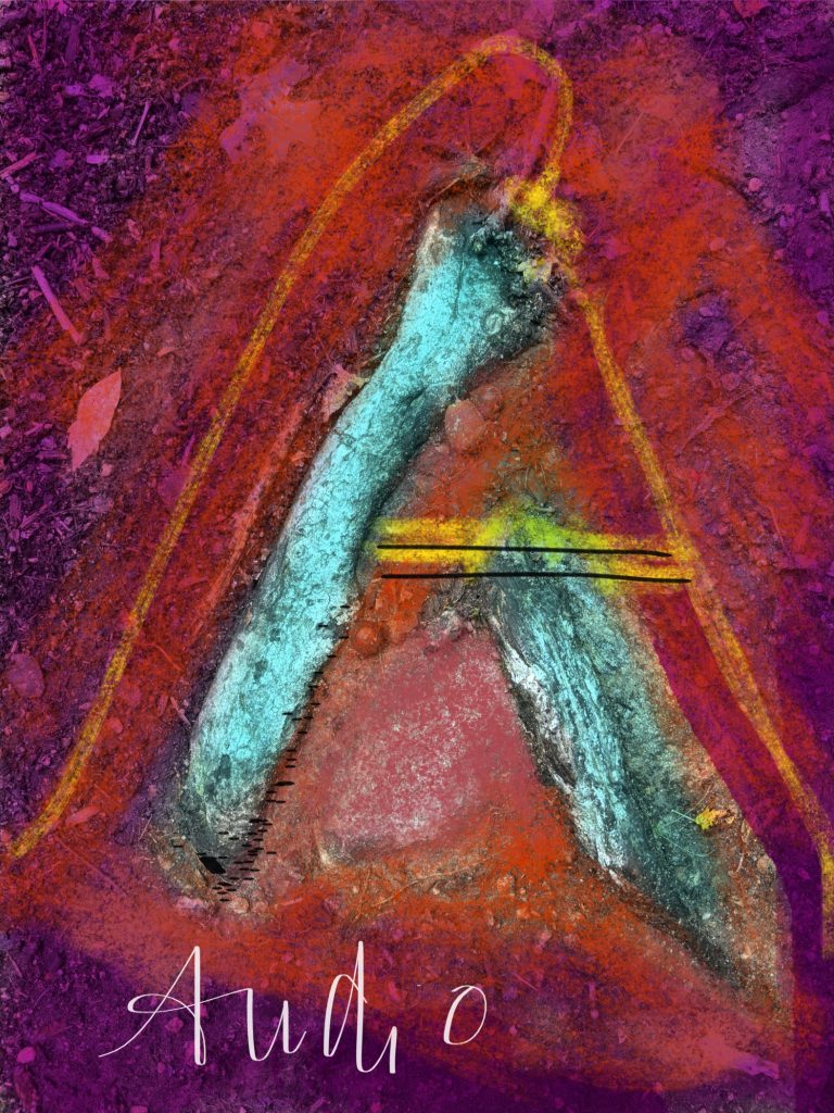 Letter A abstractly rendered © September 2025 Elizabeth Mullen Matteson