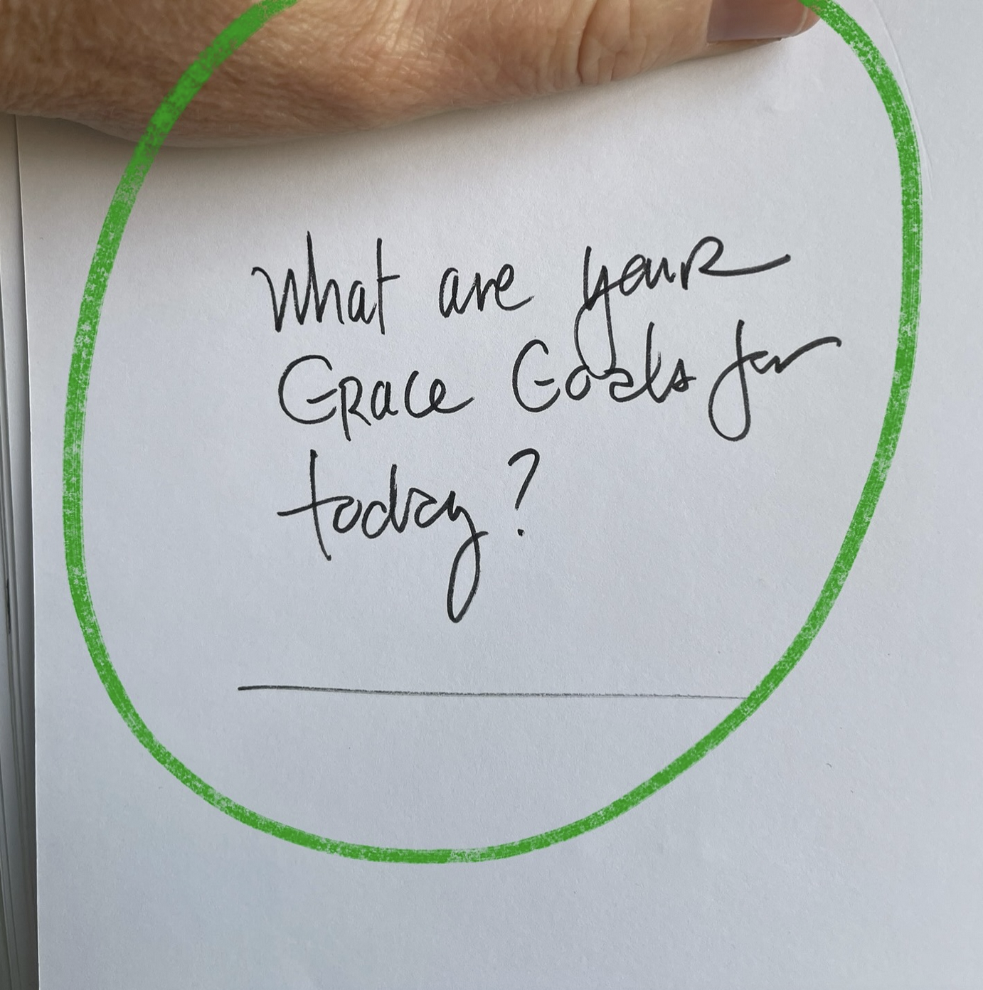 What are your Grace Goals